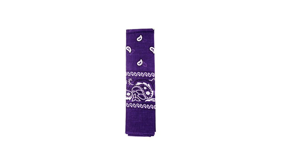 Bandana (Paisley) (Purple) Cotton