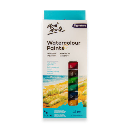 Watercolour Paint Set 12pc x 12ml image 0