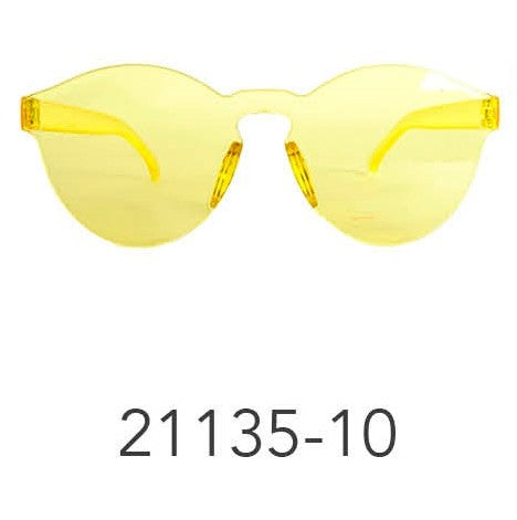 Party Glasses Perspex Wayfarer Yellow image 0