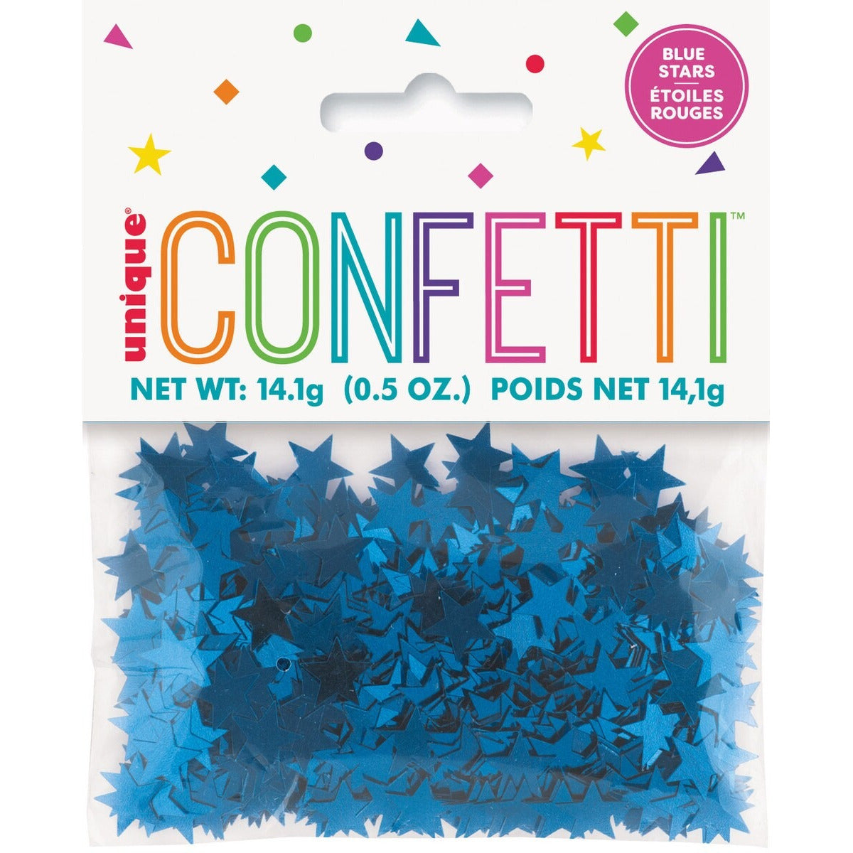 BLUE STARS CONFETTI .5oz image 0