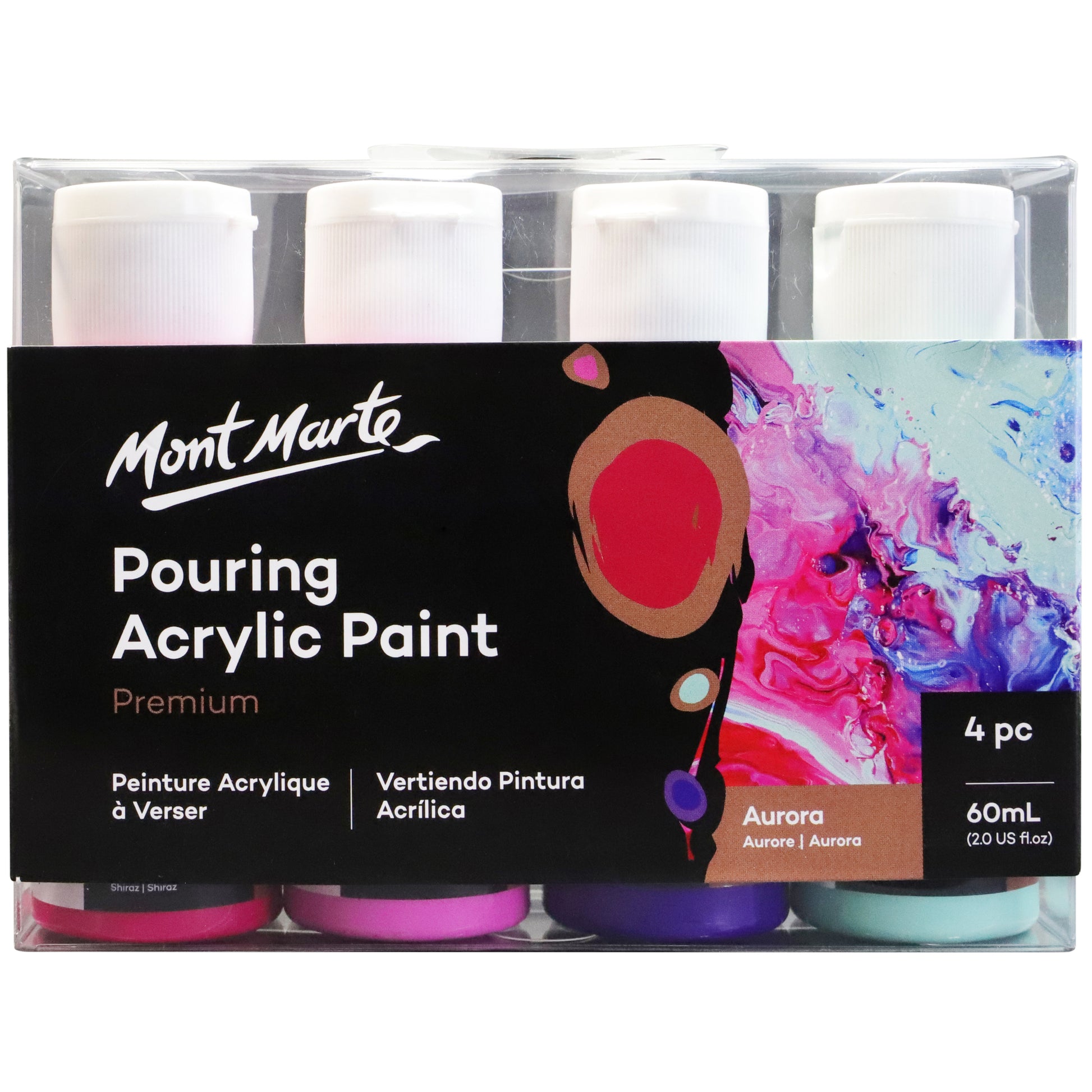 Pouring Acrylic 4pc x 60ml - Aurora image 0