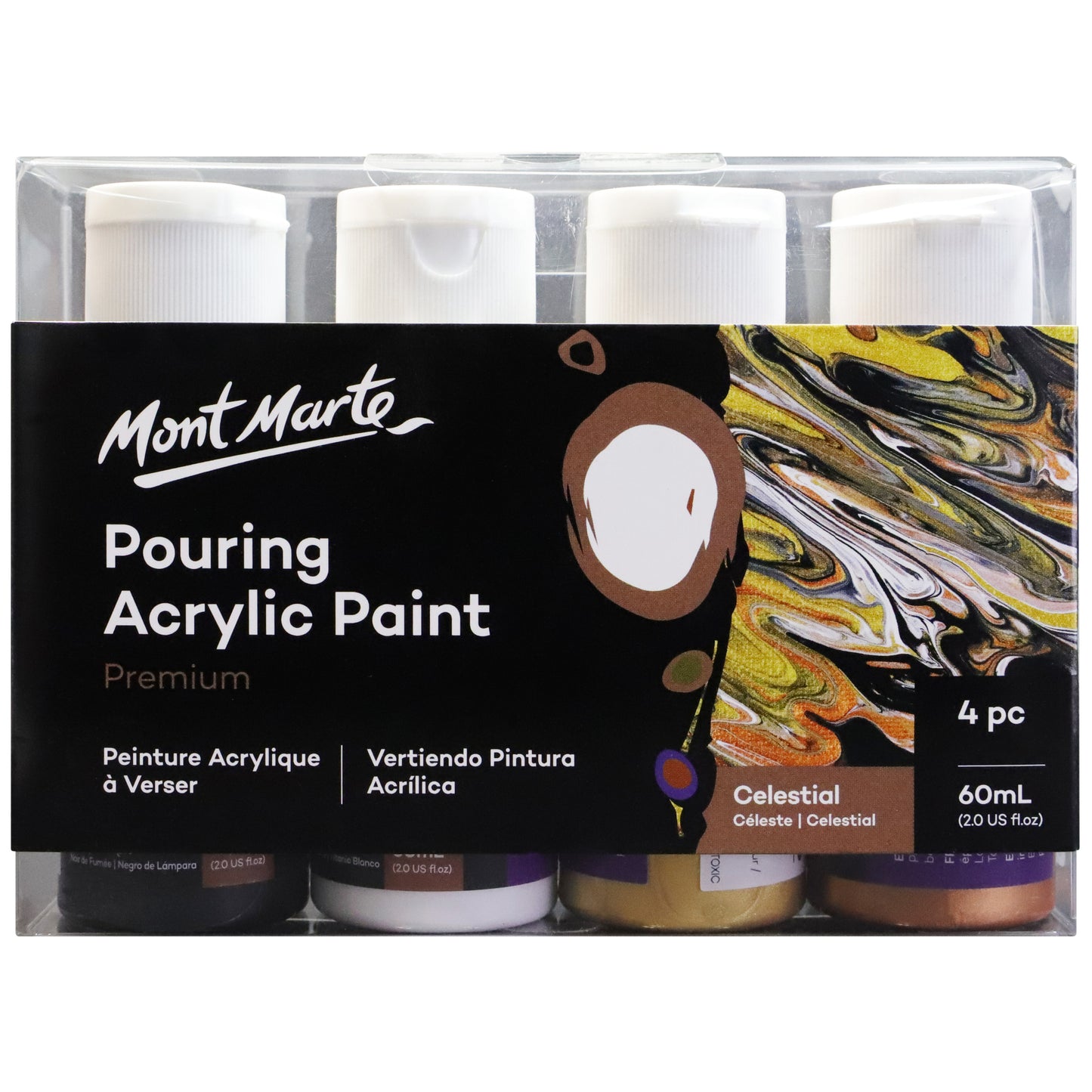 Pouring Acrylic 4pc x 60ml - Celestial image 0