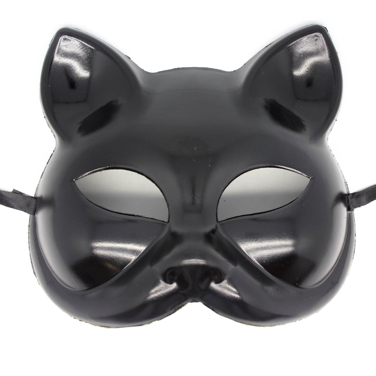 Black Cat Mask (Pure Black) image 0