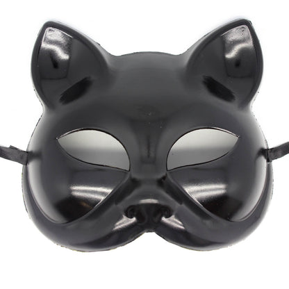 Black Cat Mask (Pure Black) image 0