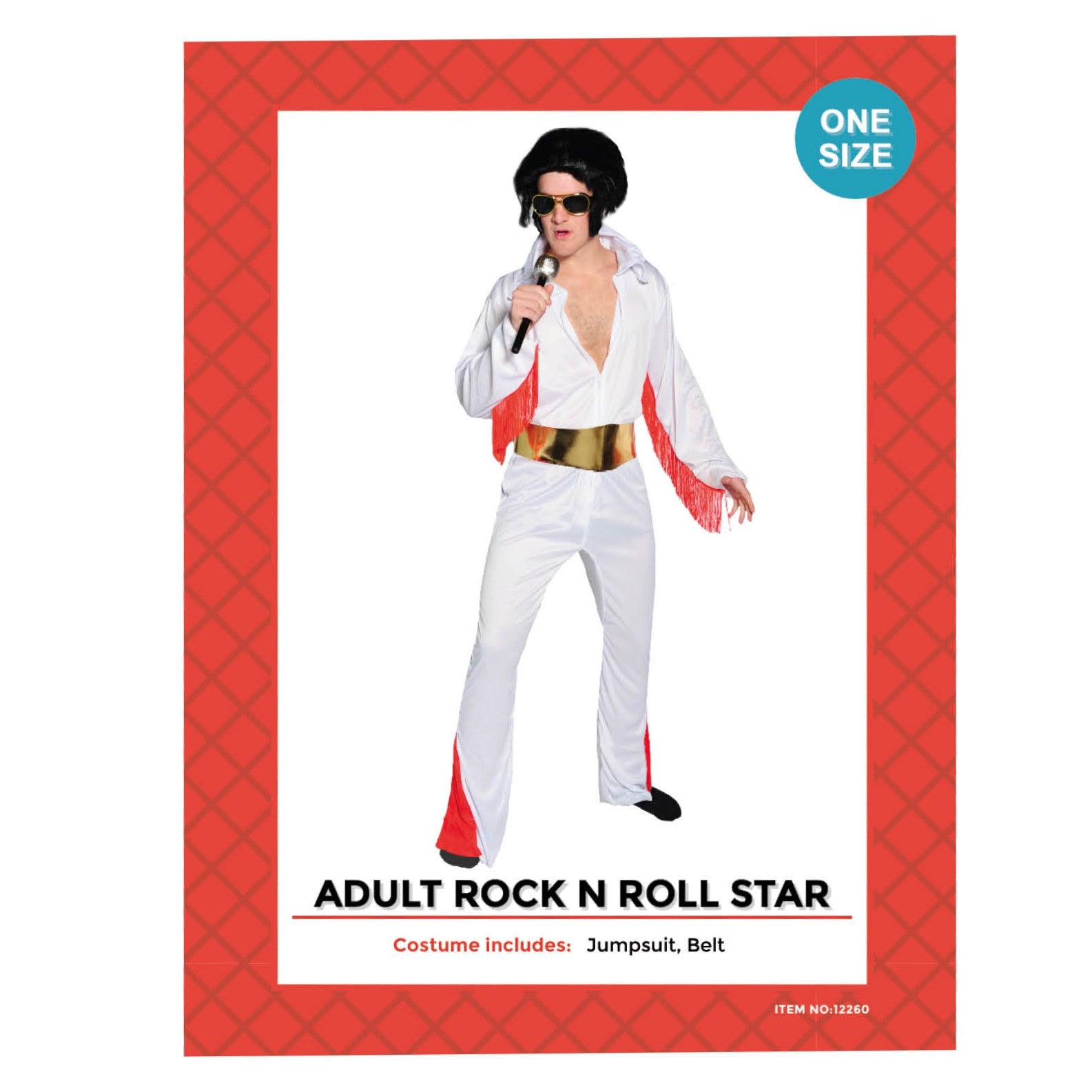 Adult 50s Rock N' Roll Star Costume image 0