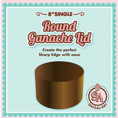 8 Inch Single Round Ganache Lid - Sharp Edge image 0