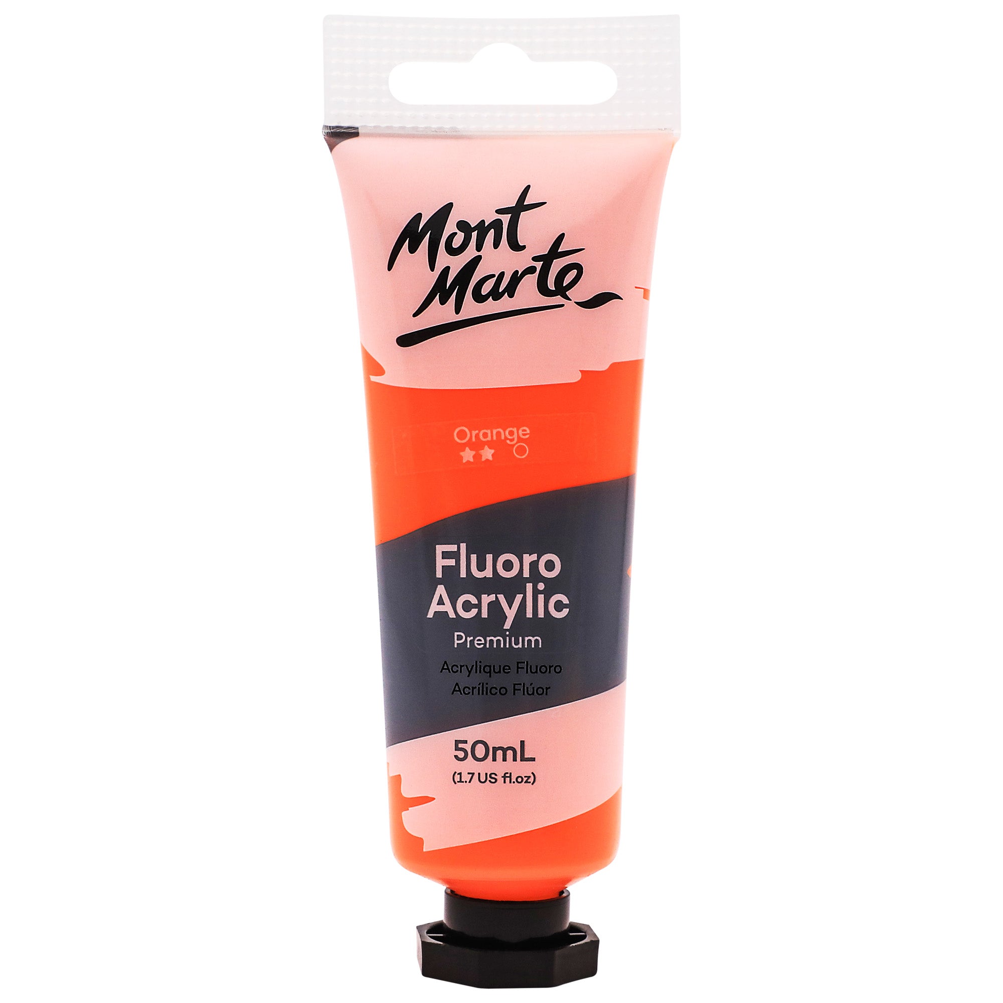 Fluoro Acrylic Paint 50ml - Orange image 0