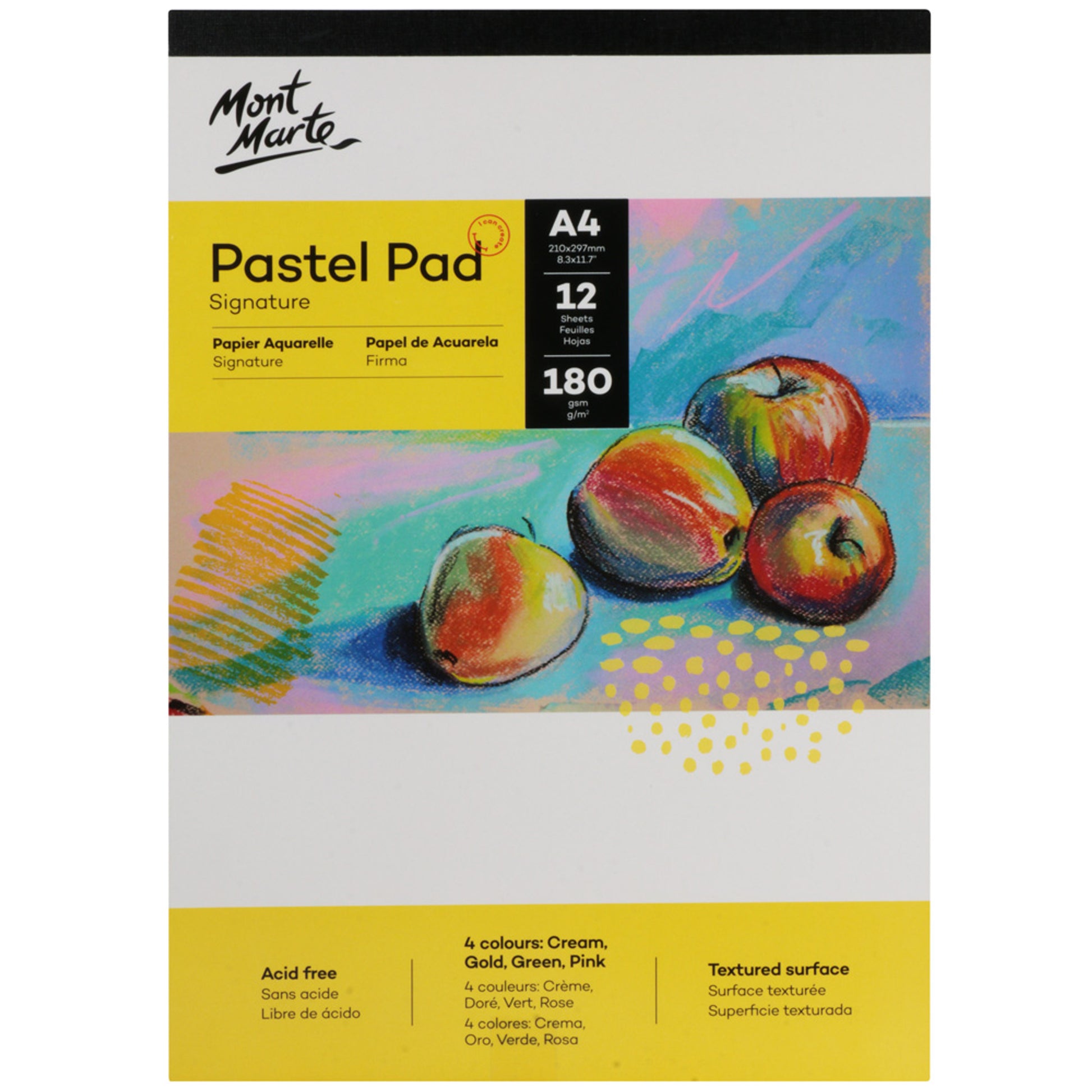 Pastel Pad acid free 4 colours A4 180gsm image 0