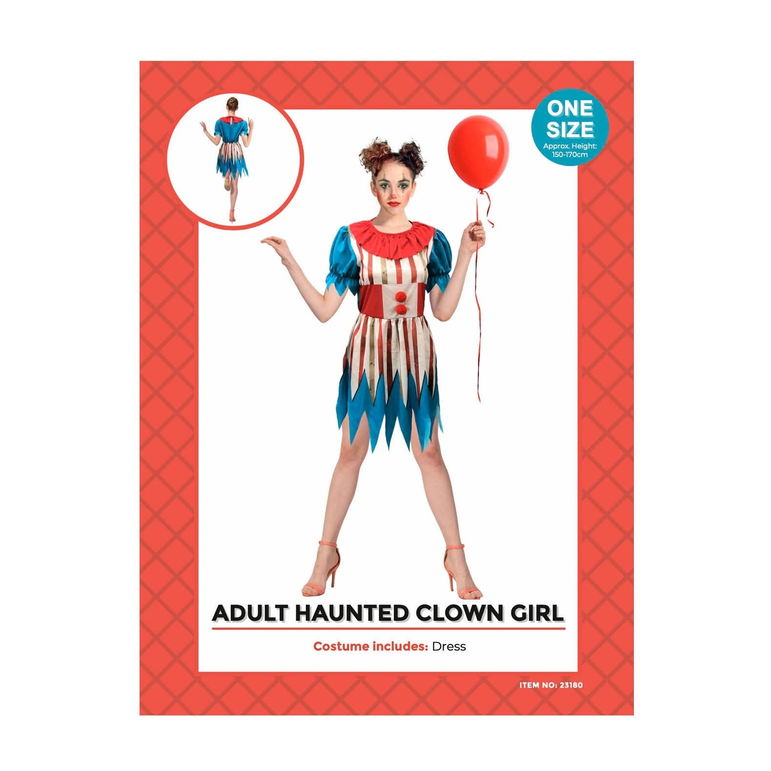 Adult Circus Clown lady costume image 0