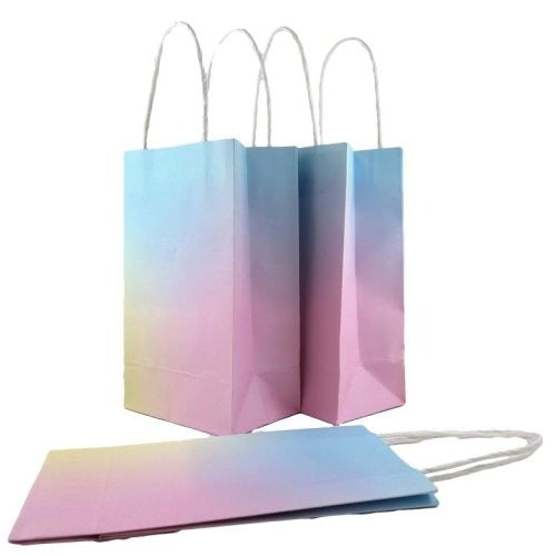 PAPER PARTYBAGS - PASTEL RAINBOW 5pk image 0