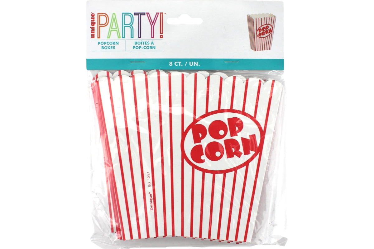SMALL POPCORN BOXES x 8