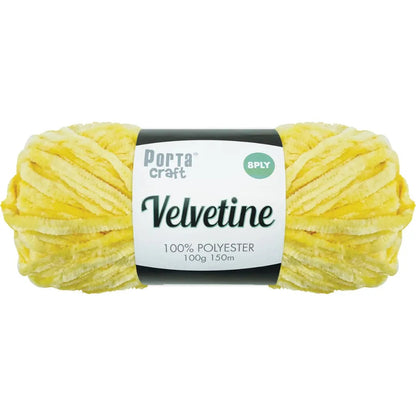 Velvetine Yarn 100g 150m Lemon