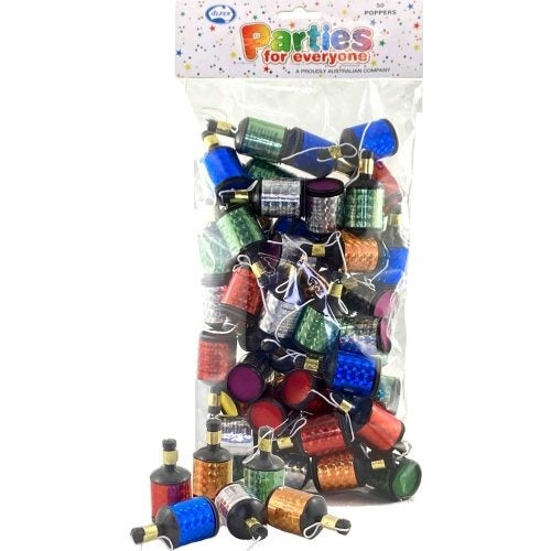Pull String Party Poppers 50pk