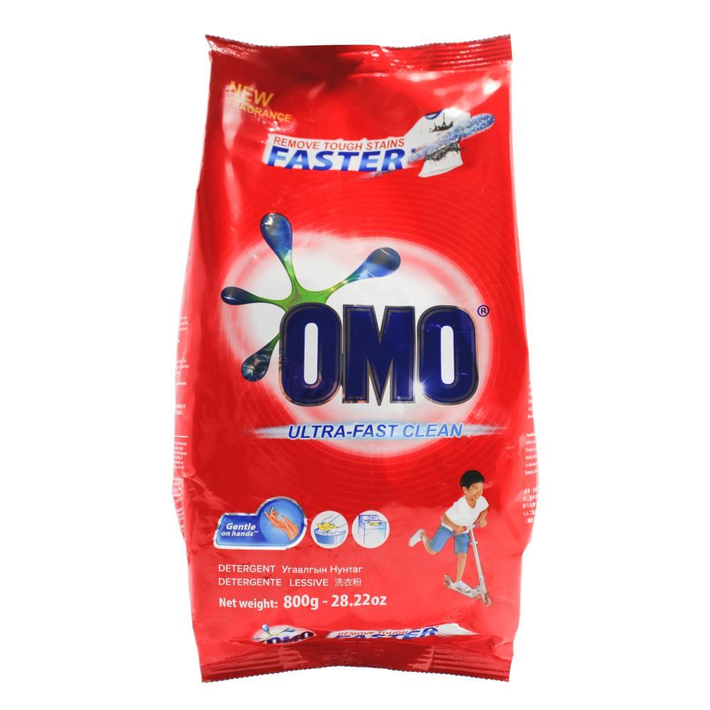OMO 800g LAUNDRY DETERGENT POWDER ULTRA FAST CLEAN HAND WASH + TOP LOADER