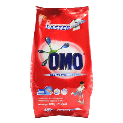 OMO 800g LAUNDRY DETERGENT POWDER ULTRA FAST CLEAN HAND WASH + TOP LOADER