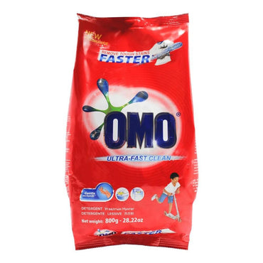 OMO 800g LAUNDRY DETERGENT POWDER ULTRA FAST CLEAN HAND WASH + TOP LOADER