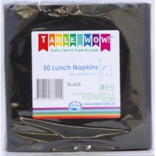 Black Lunch Napkins 2ply - 50pk image 0