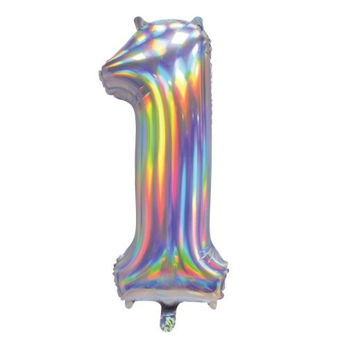 34" Decrotex Foil Balloon - Irid.Silver #1
