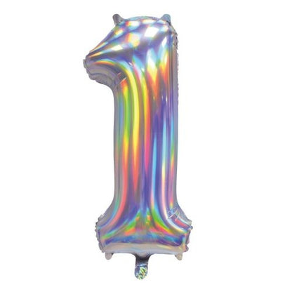 34" Decrotex Foil Balloon - Irid.Silver #1
