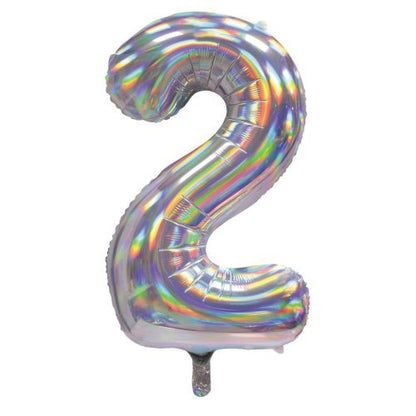 34" Decrotex Foil Balloon - Irid.Silver #2
