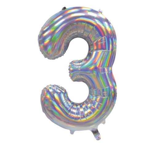 34" Decrotex Foil Balloon - Irid.Silver #3