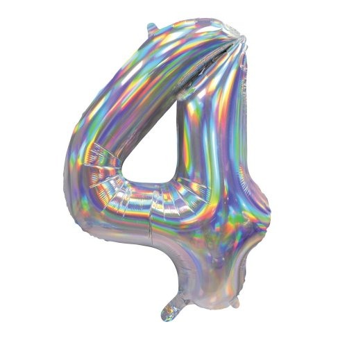 34" Decrotex Foil Balloon - Irid.Silver #4