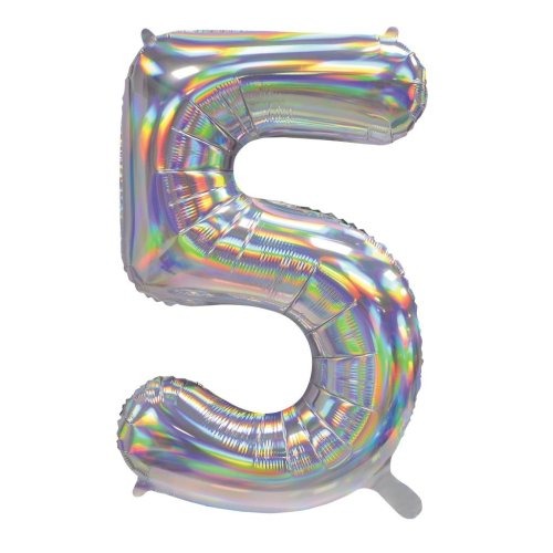 34" Decrotex Foil Balloon - Irid.Silver #5