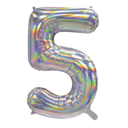 34" Decrotex Foil Balloon - Irid.Silver #5