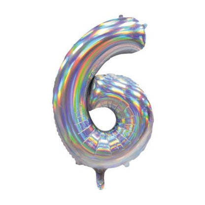 34" Decrotex Foil Balloon - Irid.Silver #6