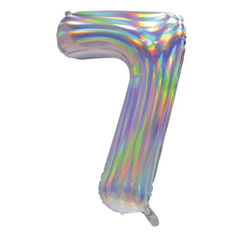 34" Decrotex Foil Balloon - Irid.Silver #7