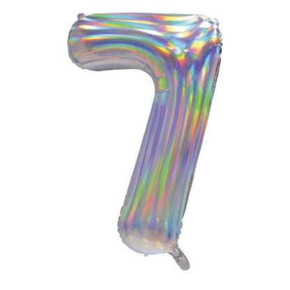 34" Decrotex Foil Balloon - Irid.Silver #7