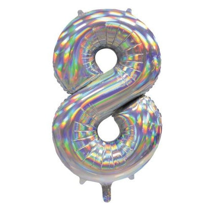34" Decrotex Foil Balloon - Irid.Silver #8