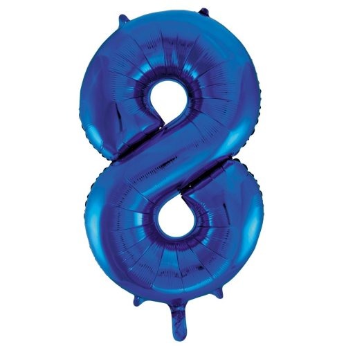 34" Decrotex Foil Balloon - Blue #8