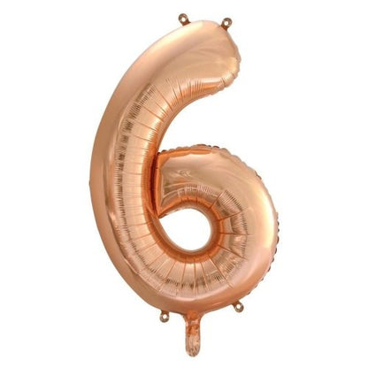 34" Decrotex Foil Balloon - Rose Gold #6