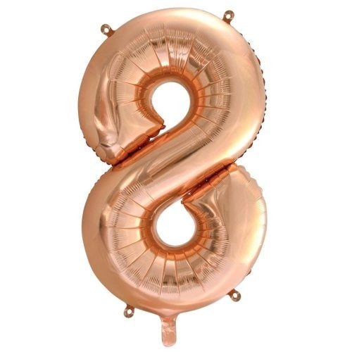 34" Decrotex Foil Balloon - Rose Gold #8
