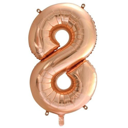 34" Decrotex Foil Balloon - Rose Gold #8