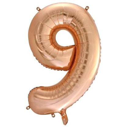 34" Decrotex Foil Balloon - Rose Gold #9