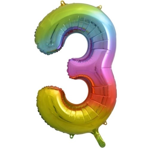 34" Decrotex Foil Balloon - Rainbow #3