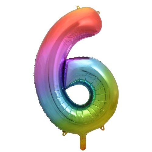 34" Decrotex Foil Balloon - Rainbow #6