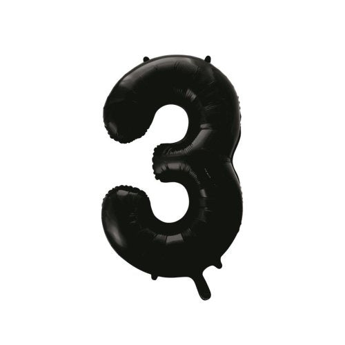34" Decrotex Foil Balloon - Black #3
