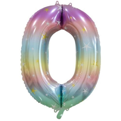 34" Decrotex Foil Balloon - Pastel Rainbow #0