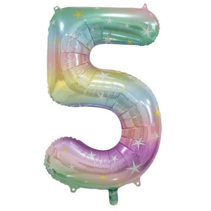 34" Decrotex Foil Balloon - Pastel Rainbow #5