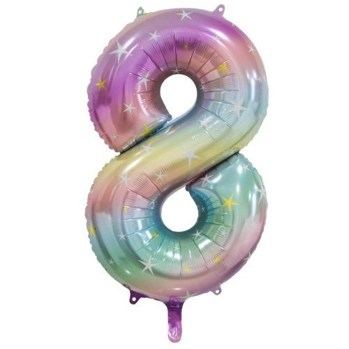 34" Decrotex Foil Balloon - Pastel Rainbow #8
