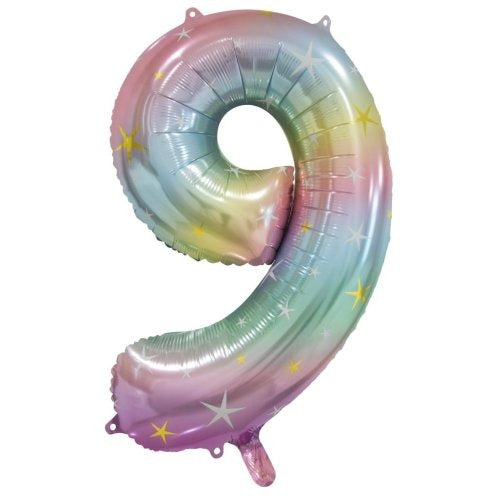 34" Decrotex Foil Balloon - Pastel Rainbow #9