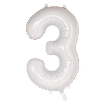34" Decrotex Foil Balloon - White #3