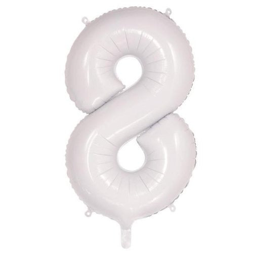 34" Decrotex Foil Balloon - White #8