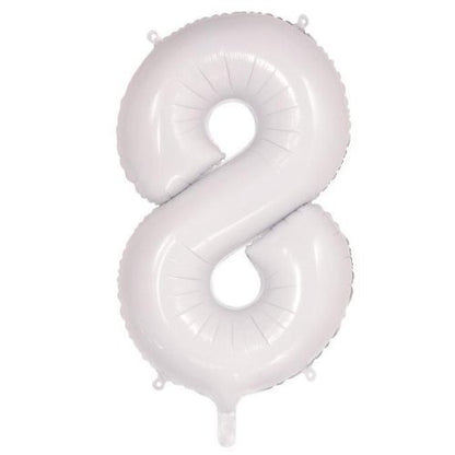 34" Decrotex Foil Balloon - White #8
