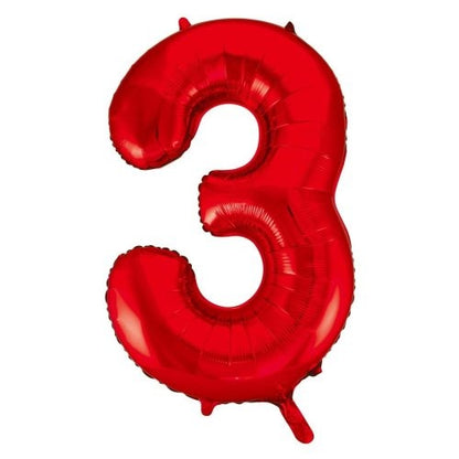 34" Decrotex Foil Balloon - Red #3
