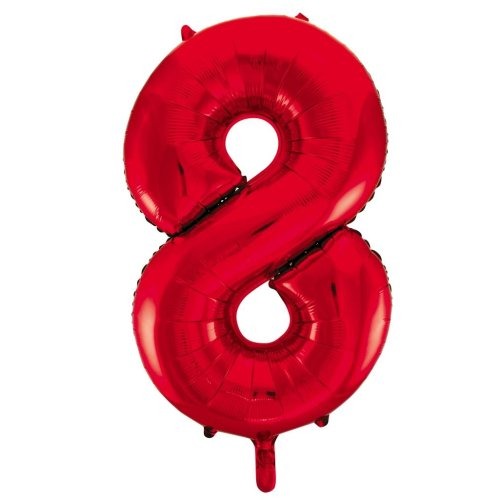 34" Decrotex Foil Balloon - Red #8