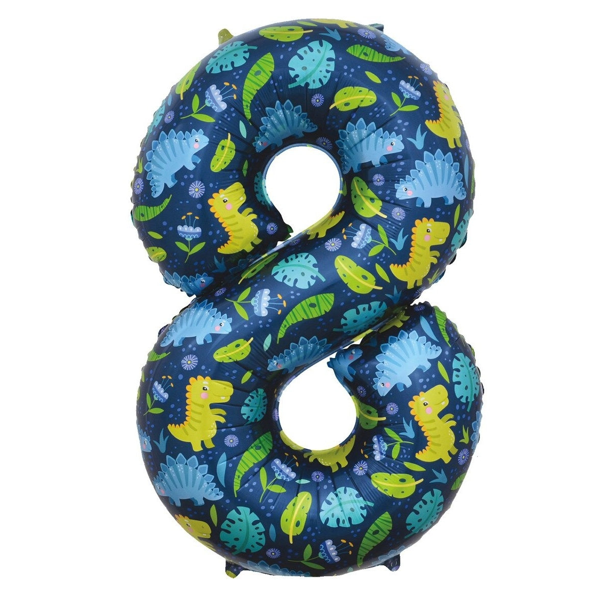 34" NUMERAL FOIL BALLOON  - DINO #8